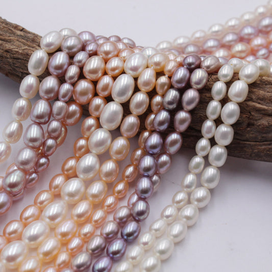 AAA white/pink/purple rice pearls