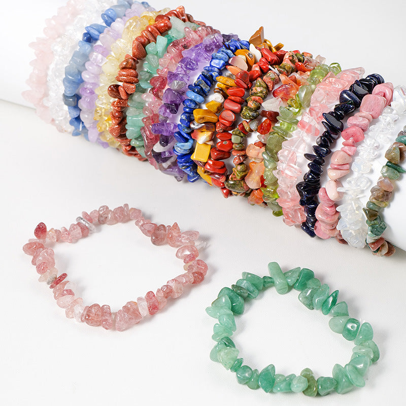 Crystal chips bracelets
