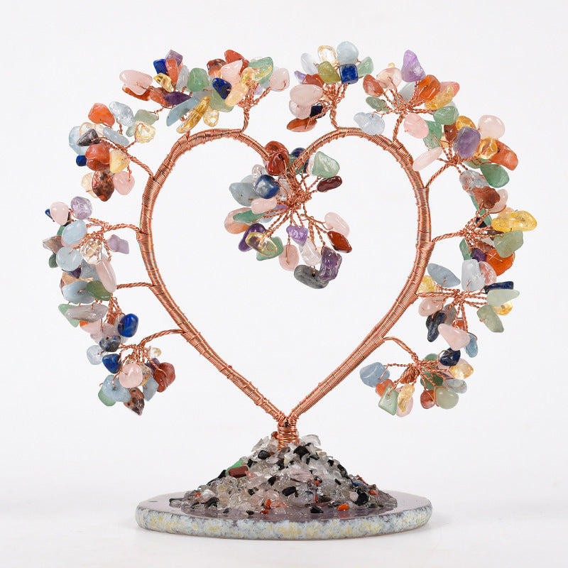Heart shape crystal love tree