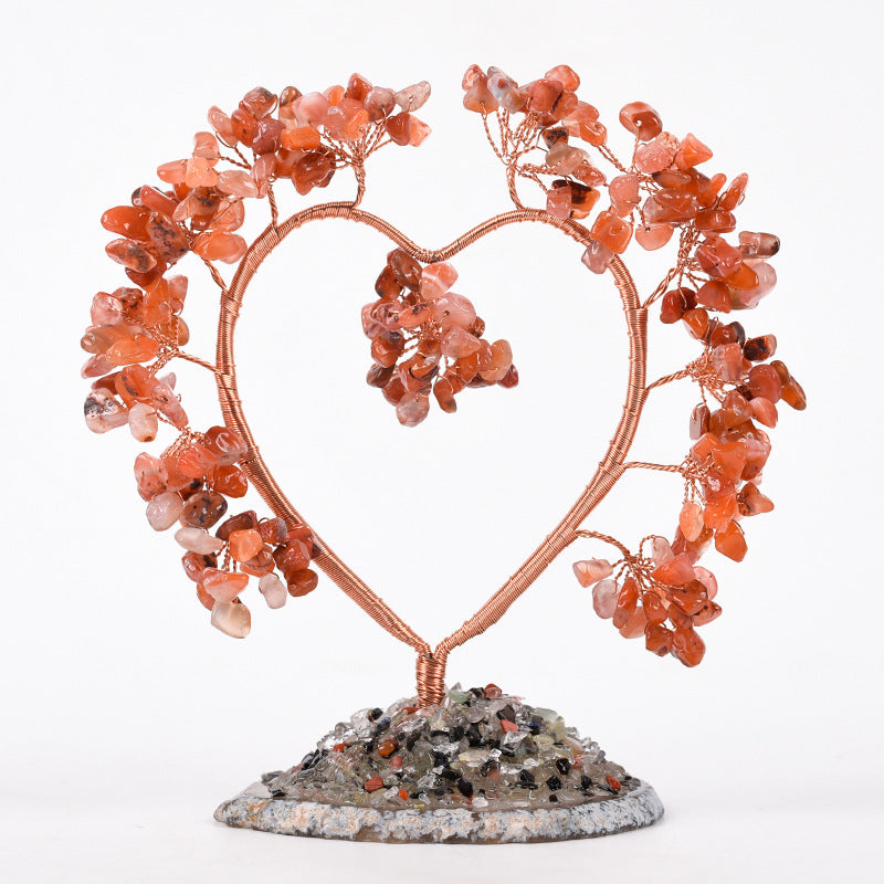 Heart shape crystal love tree