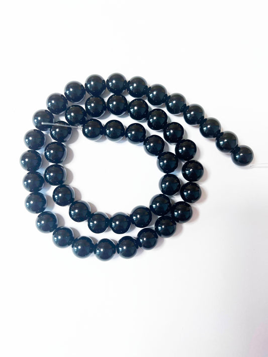 Black obsidian loose beads 6mm/8mm/10mm