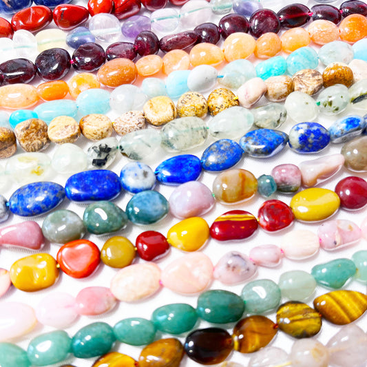 Crystal Tumbled Pebble Beads 1002