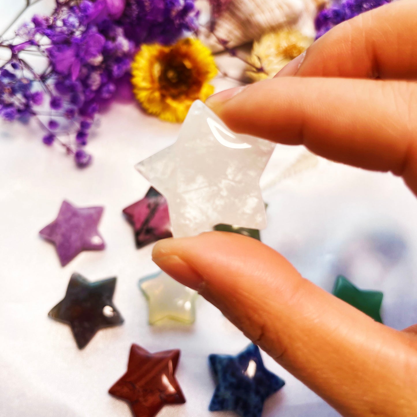 Star crystal carving
