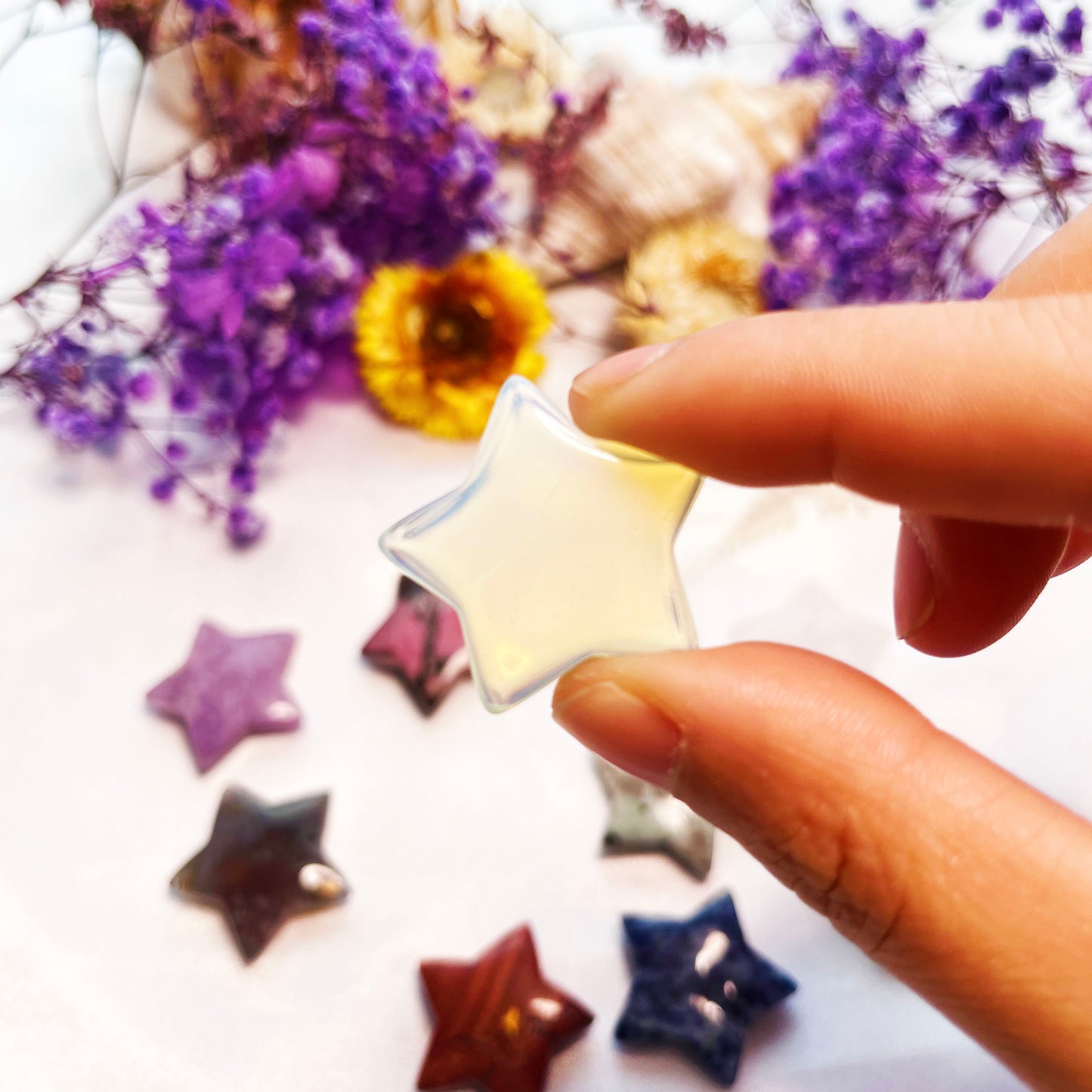 Star crystal carving