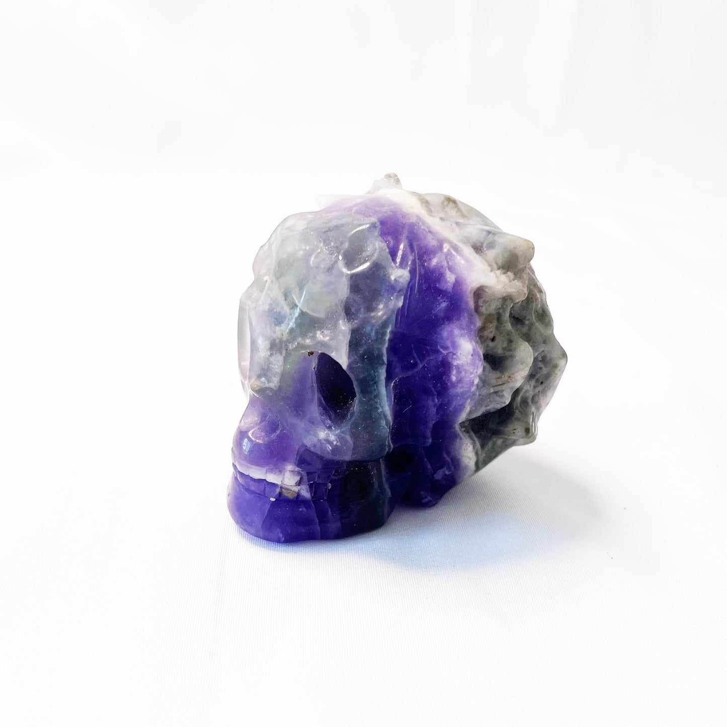 Fluorite skull