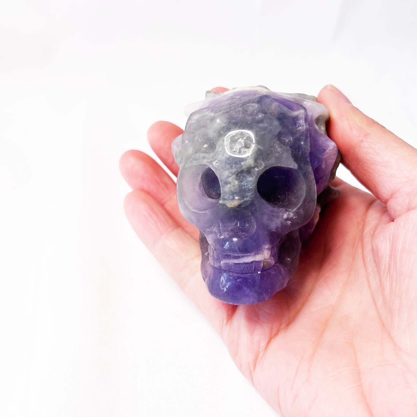 Fluorite skull