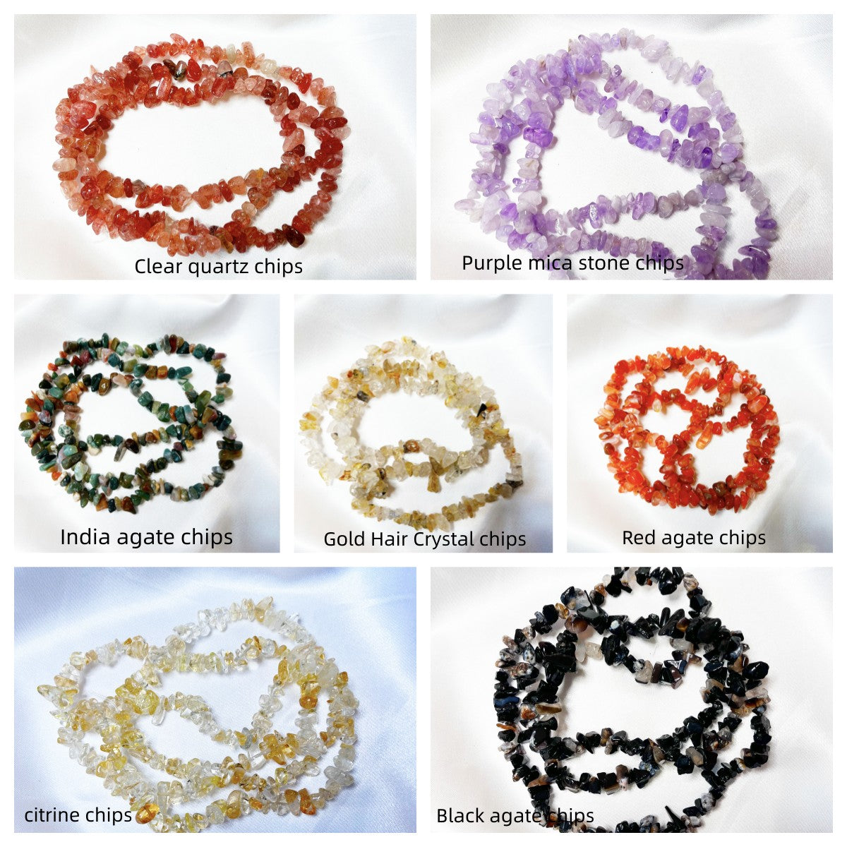 Crystal Chip Strand Gemstone Chips