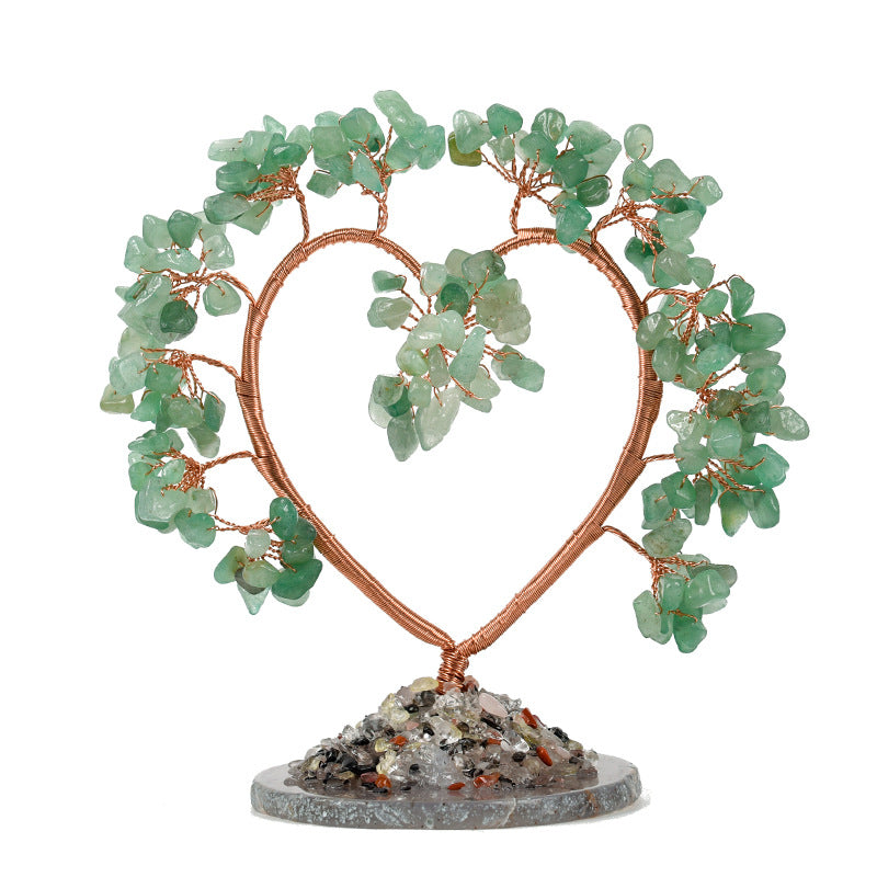 Heart shape crystal love tree