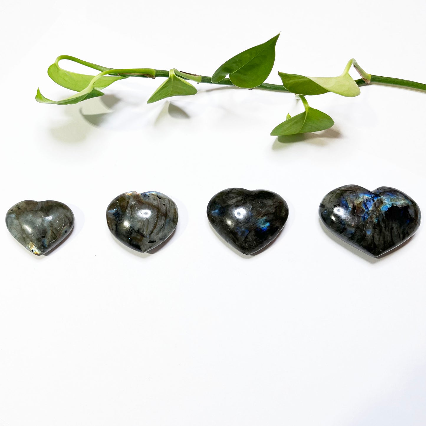 Labradorite heart shape crystal