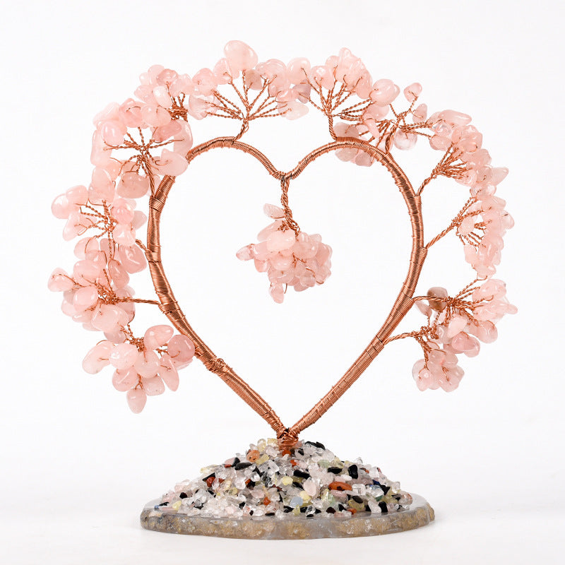 Heart shape crystal love tree