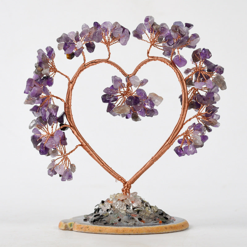 Heart shape crystal love tree