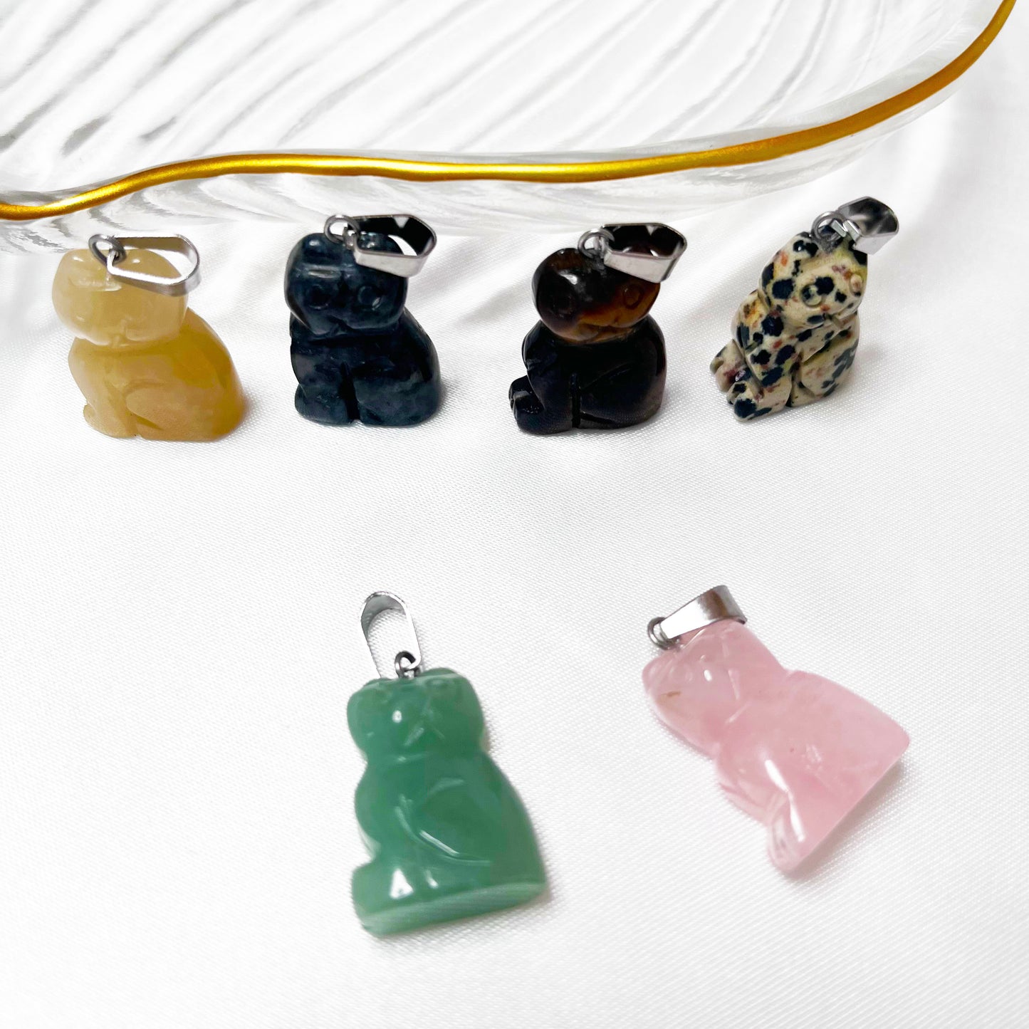 Cat Pendant Crystal Kitty