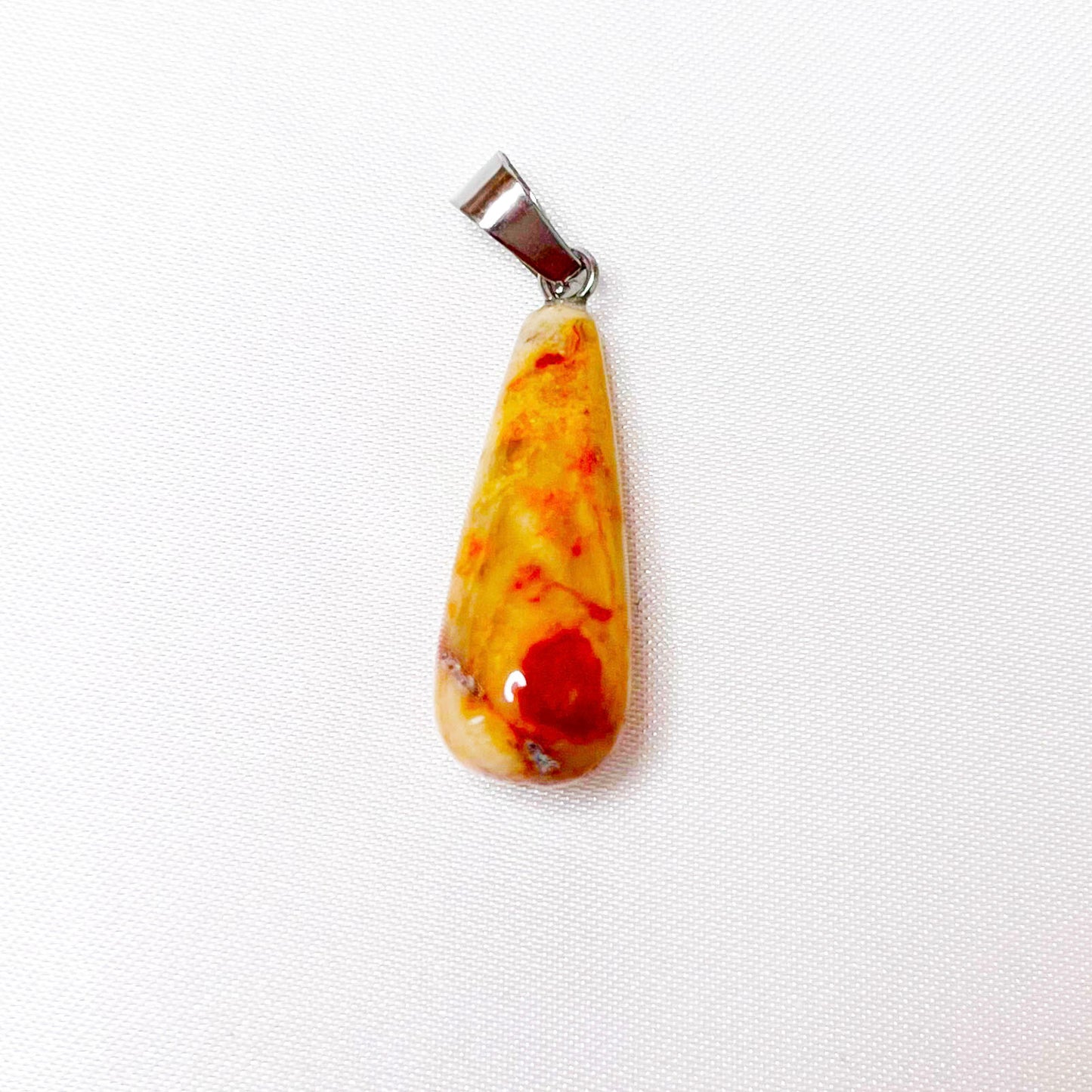 Tear drop crystal pendant