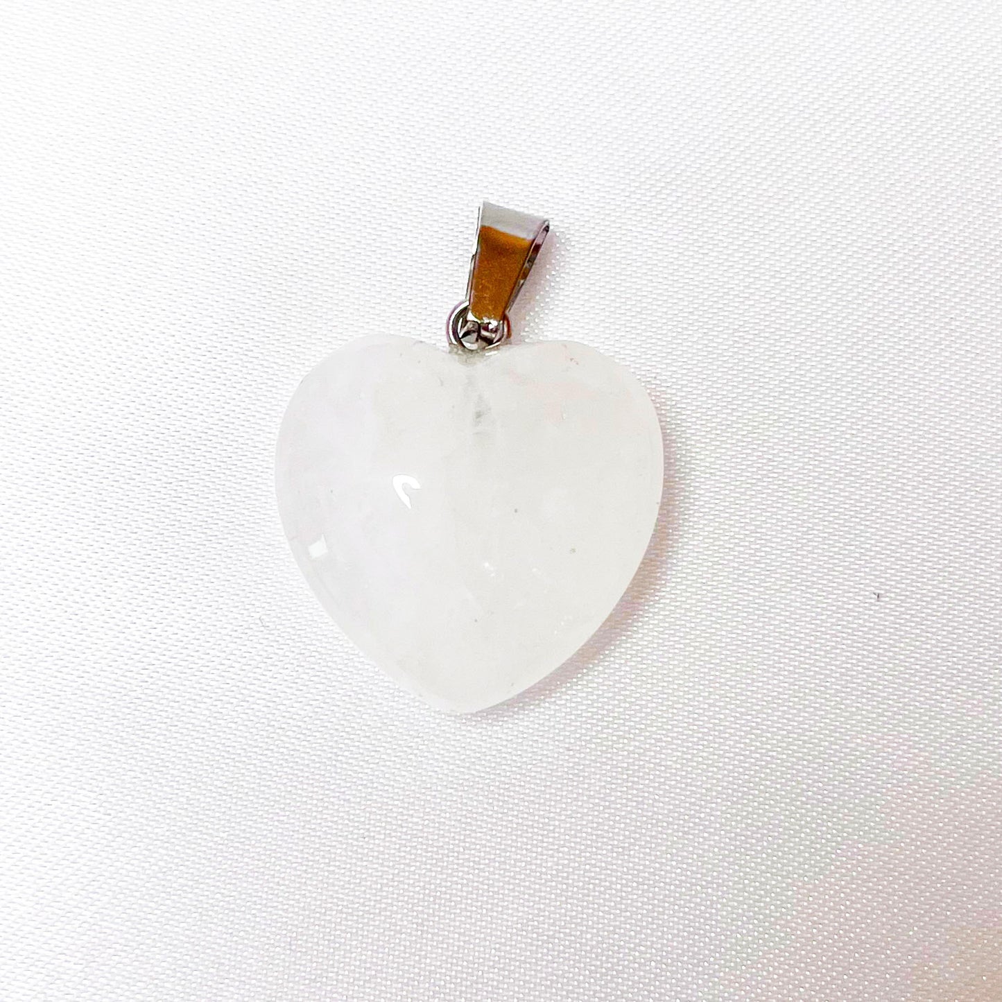 heart shape crystal pendant