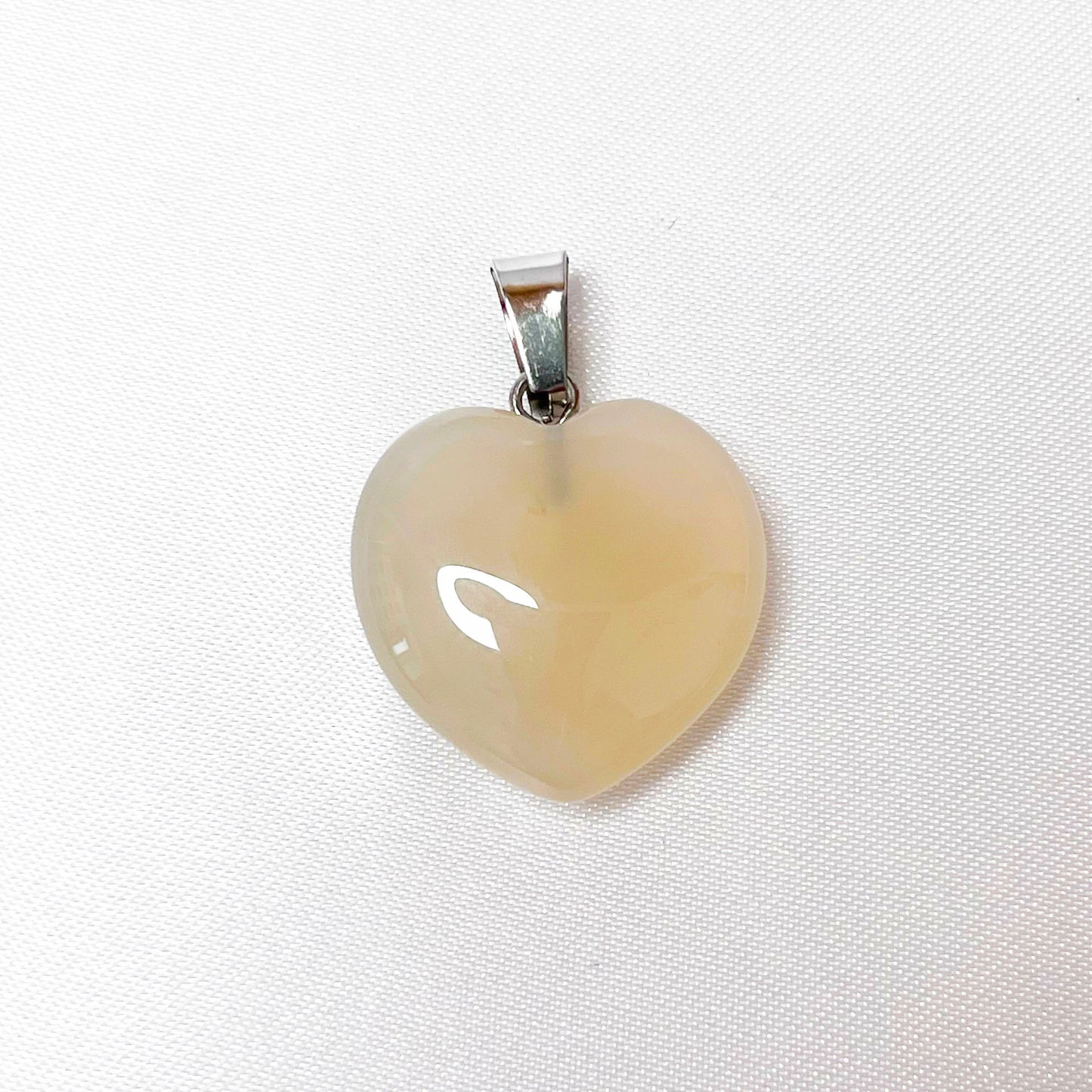 heart shape crystal pendant