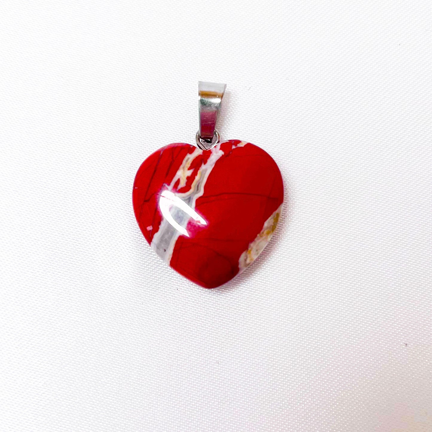 heart shape crystal pendant