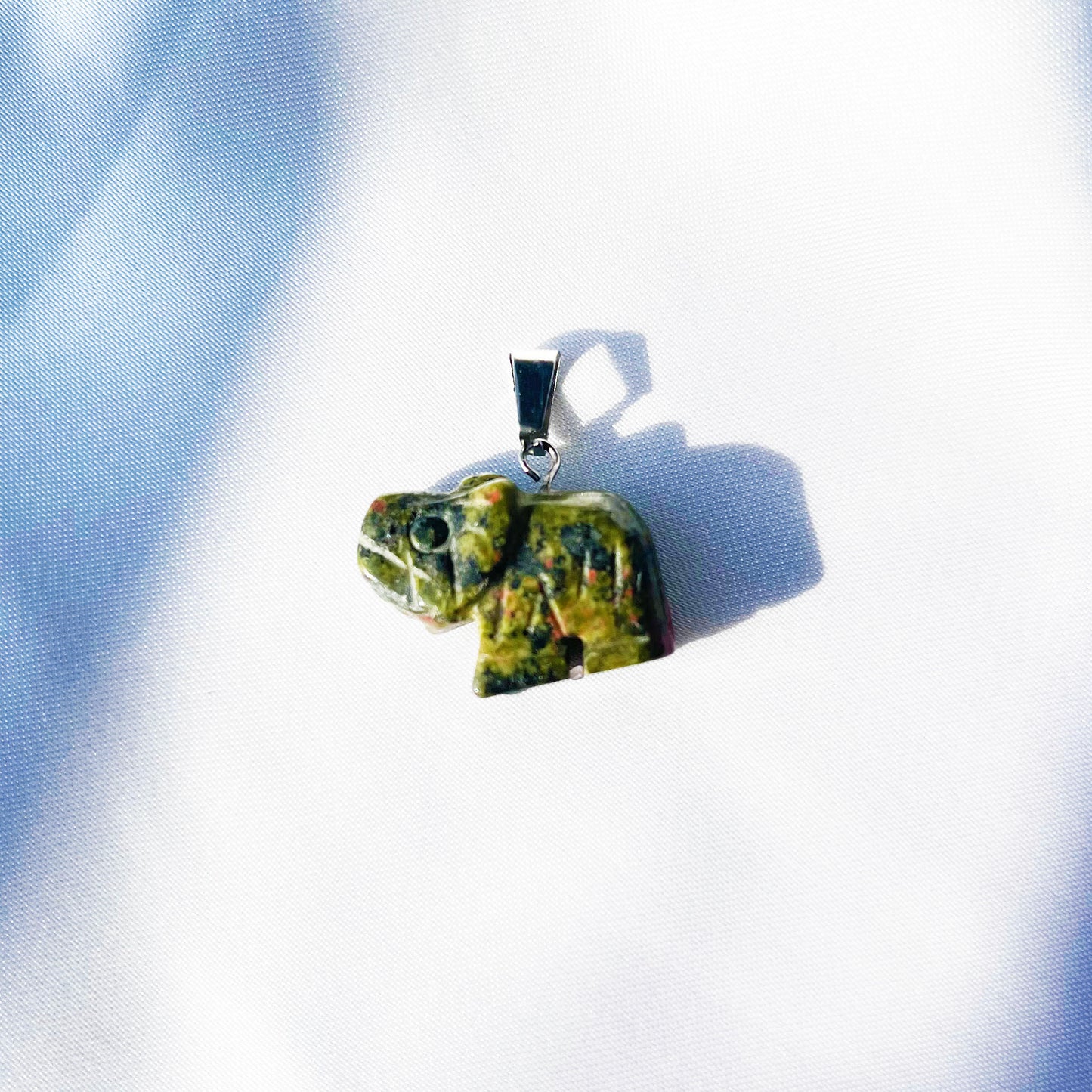 Crystal Elephant Pendant