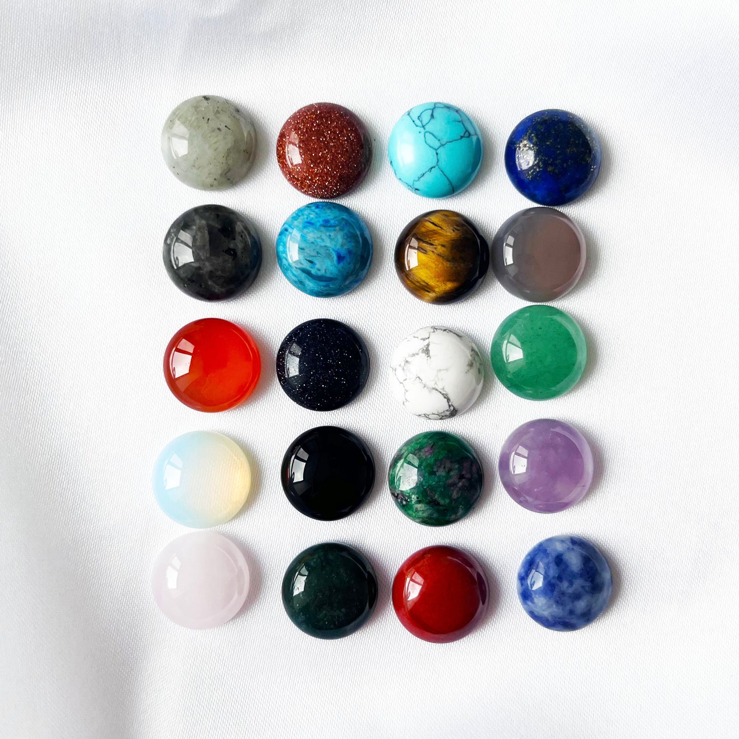 14mm Round Cabochons Flatback Dome (no hole)