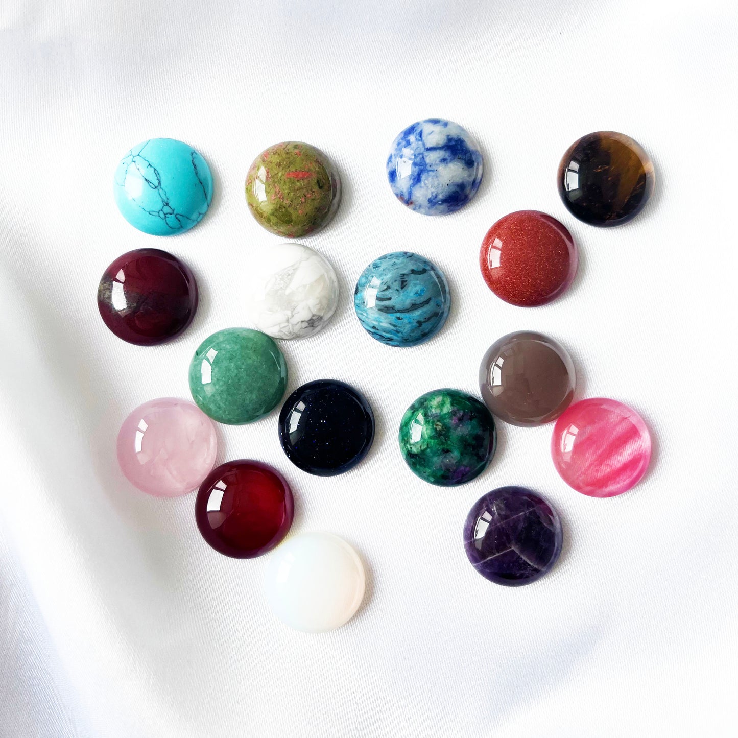 18mm Round Cabochons Flatback Dome (no hole)