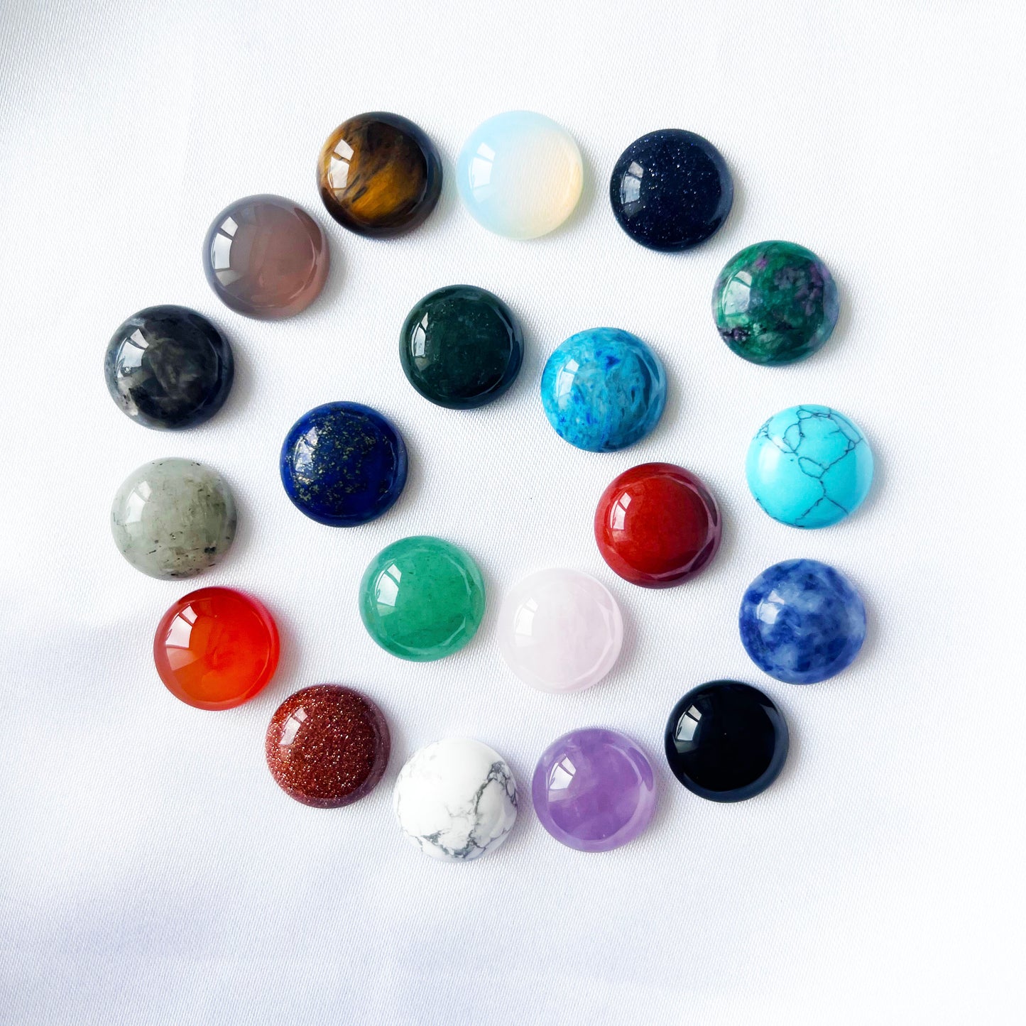 14mm Round Cabochons Flatback Dome (no hole)