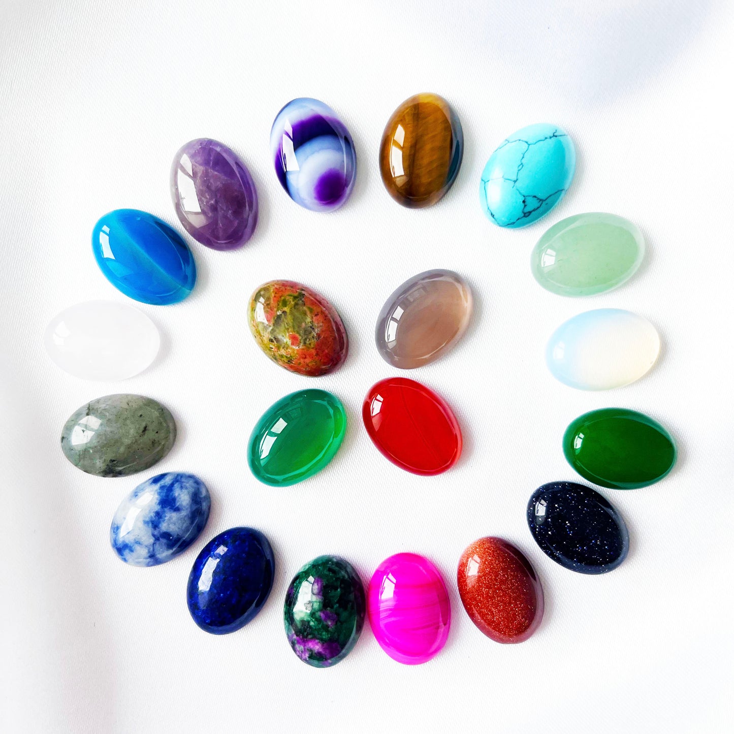 18x13mm Oval Cabochons Flatback Crystal